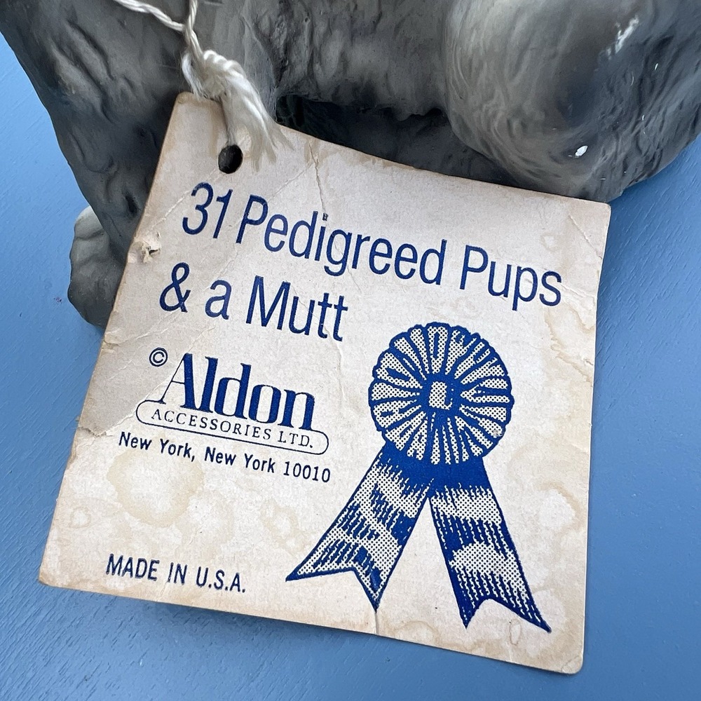 1979 Aldon Accessories Schnauzer Dog Figurine – 31 Pedigreed Pups Edith Kroll - Picture 6 of 7